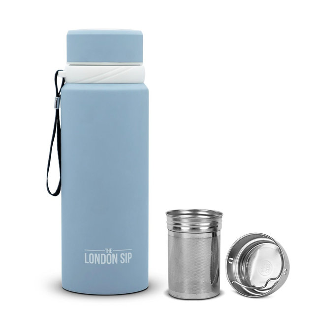 London Sip Tea Infuser Bottle 25oz, Blue Sunrise