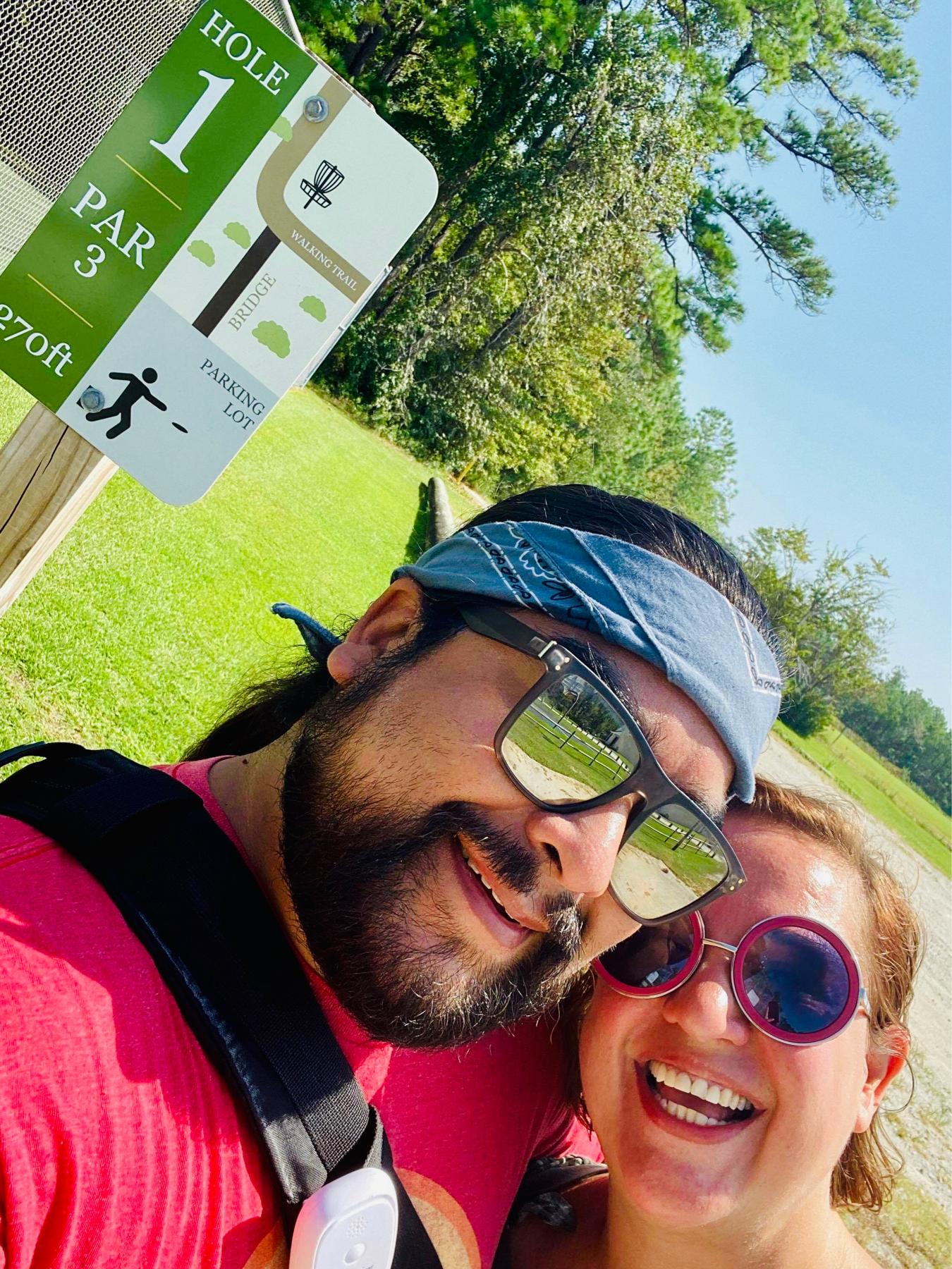 Playing Disc Golf!
