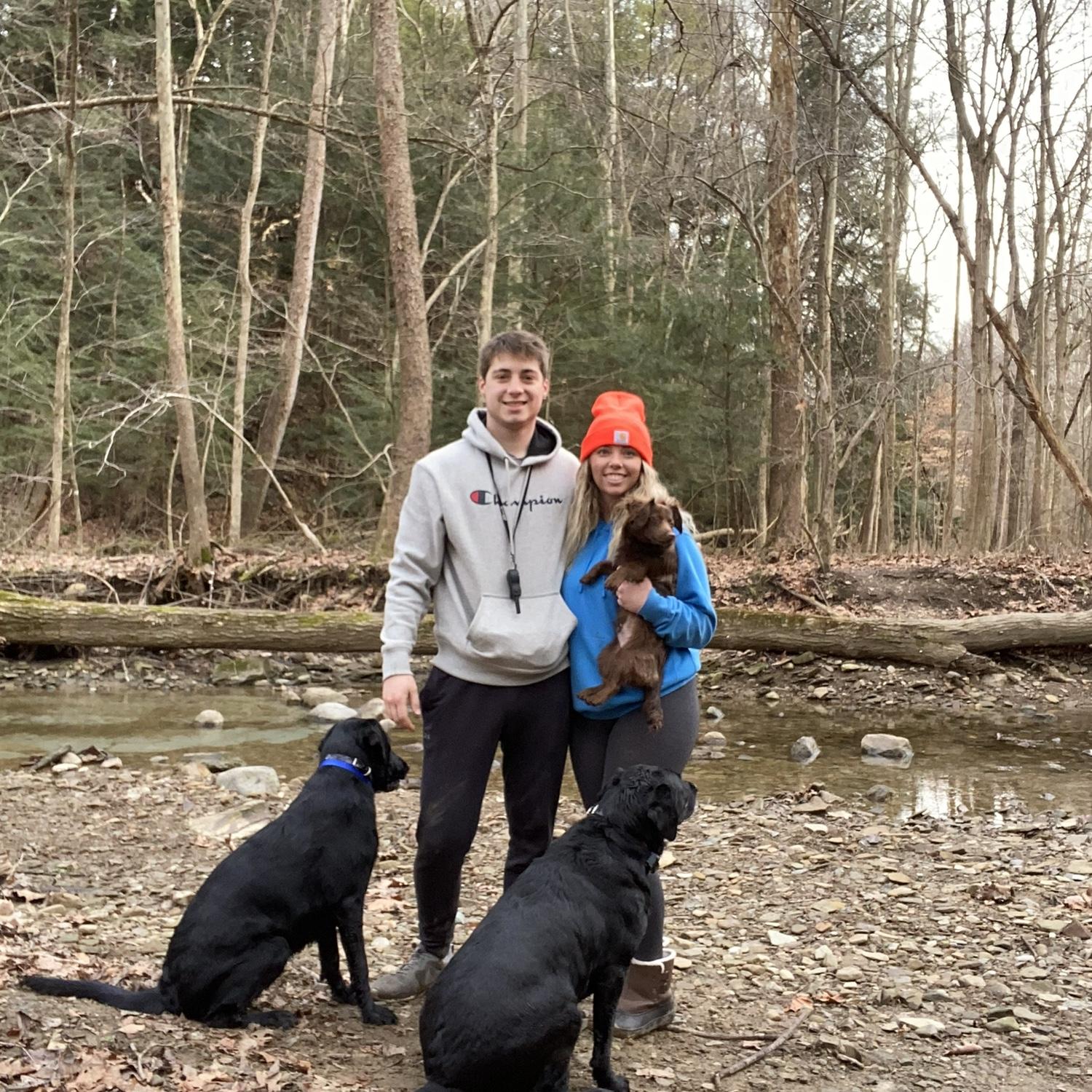Hiking with the pups