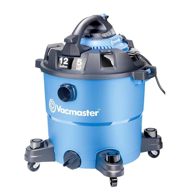 Vacmaster 12 Gallon, 5 Peak HP, Wet/Dry Vacuum with Detachable Blower, VBV1210 (Renewed)