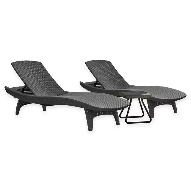Keter® Pacific Sun 3-Piece Lounger Set in Grey