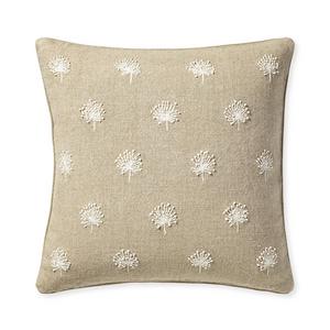 Dandelion Embroidered Pillow Cover