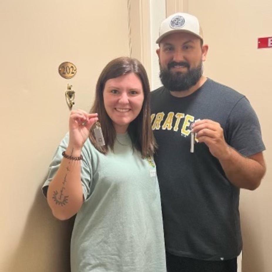 The day we got the keys to our apartment that we have made into a home <3