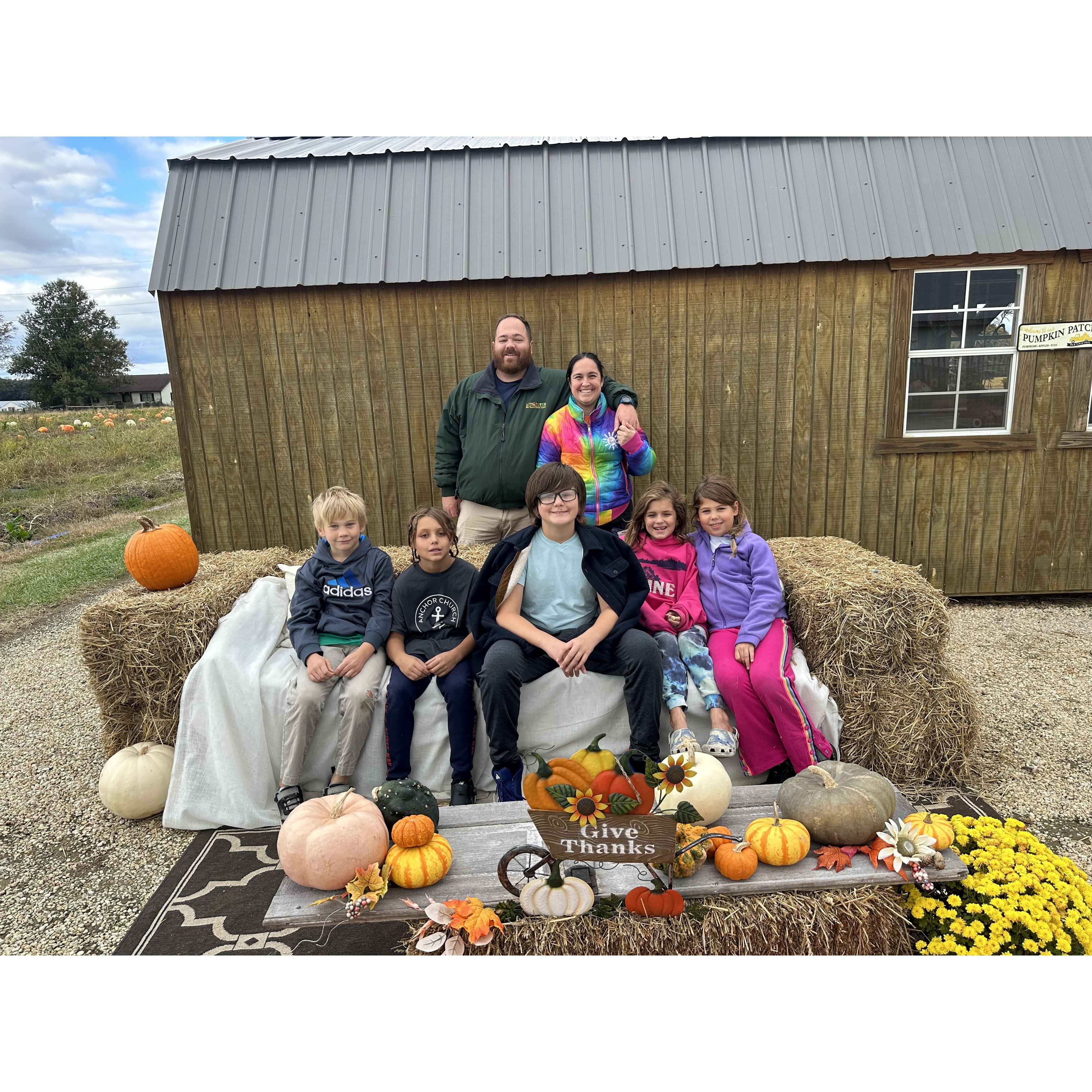 Family fall photo of 2023.
