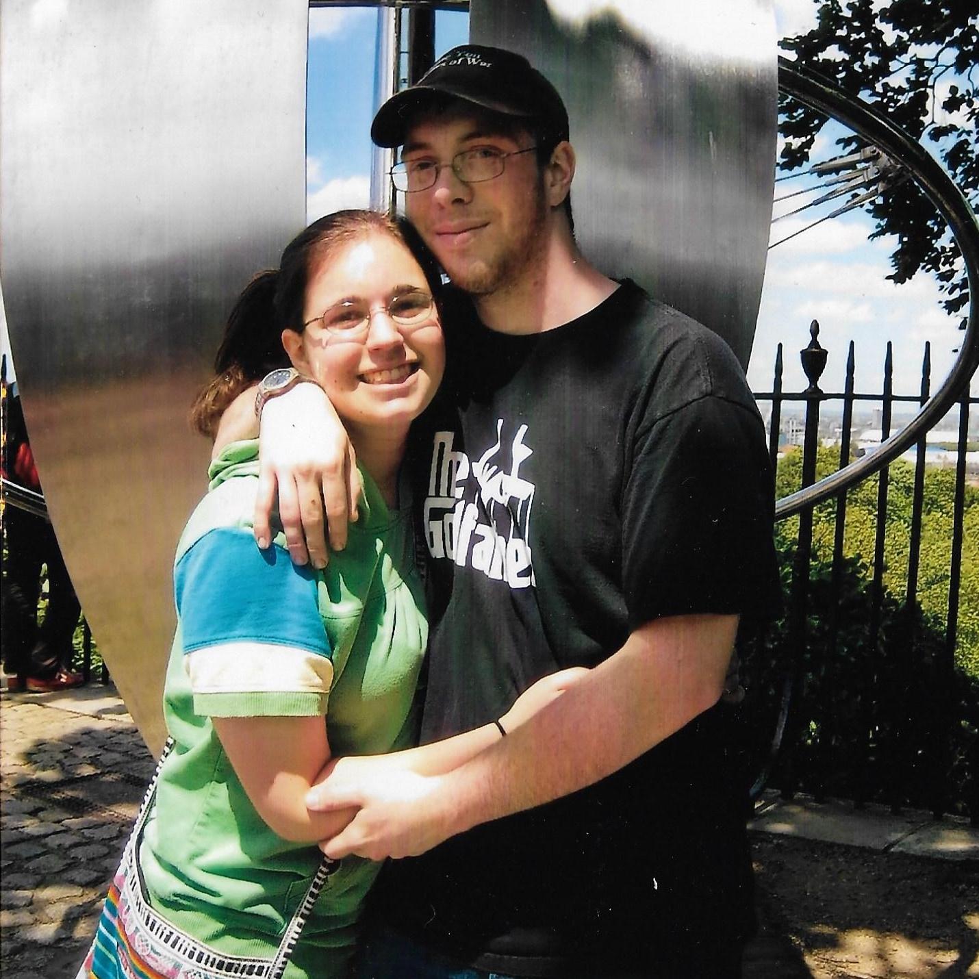 At the Prime Meridian in Greenwich, England in 2008