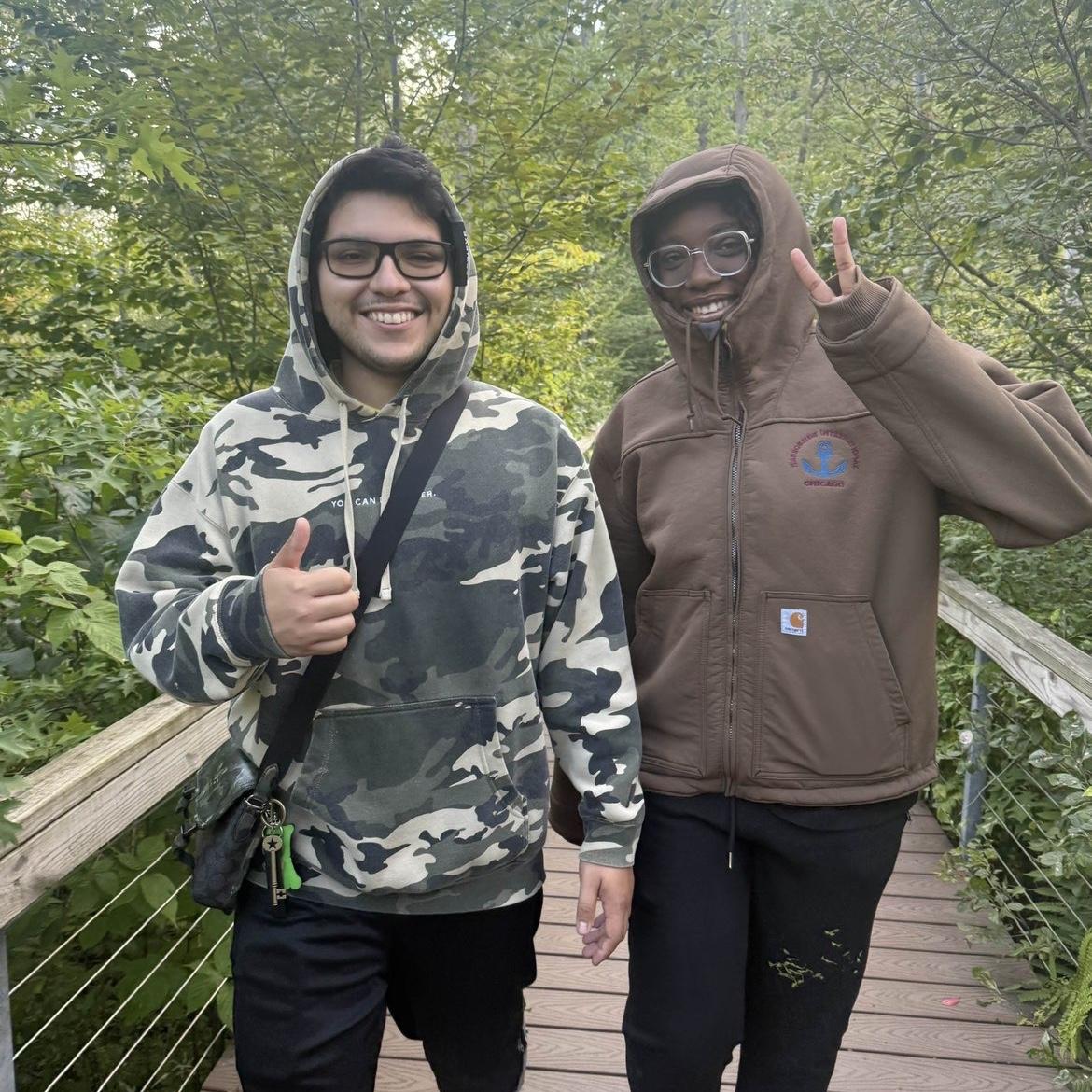 Hiking with friends