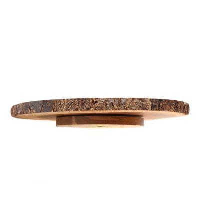 B. Smith® Bark Wood Lazy Susan