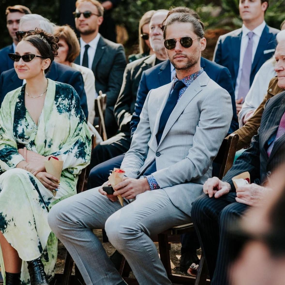 Genuinely the only photo we have where we're dressed up somehow? We do this maybe twice a year, and we blame you for not taking more pictures of us.