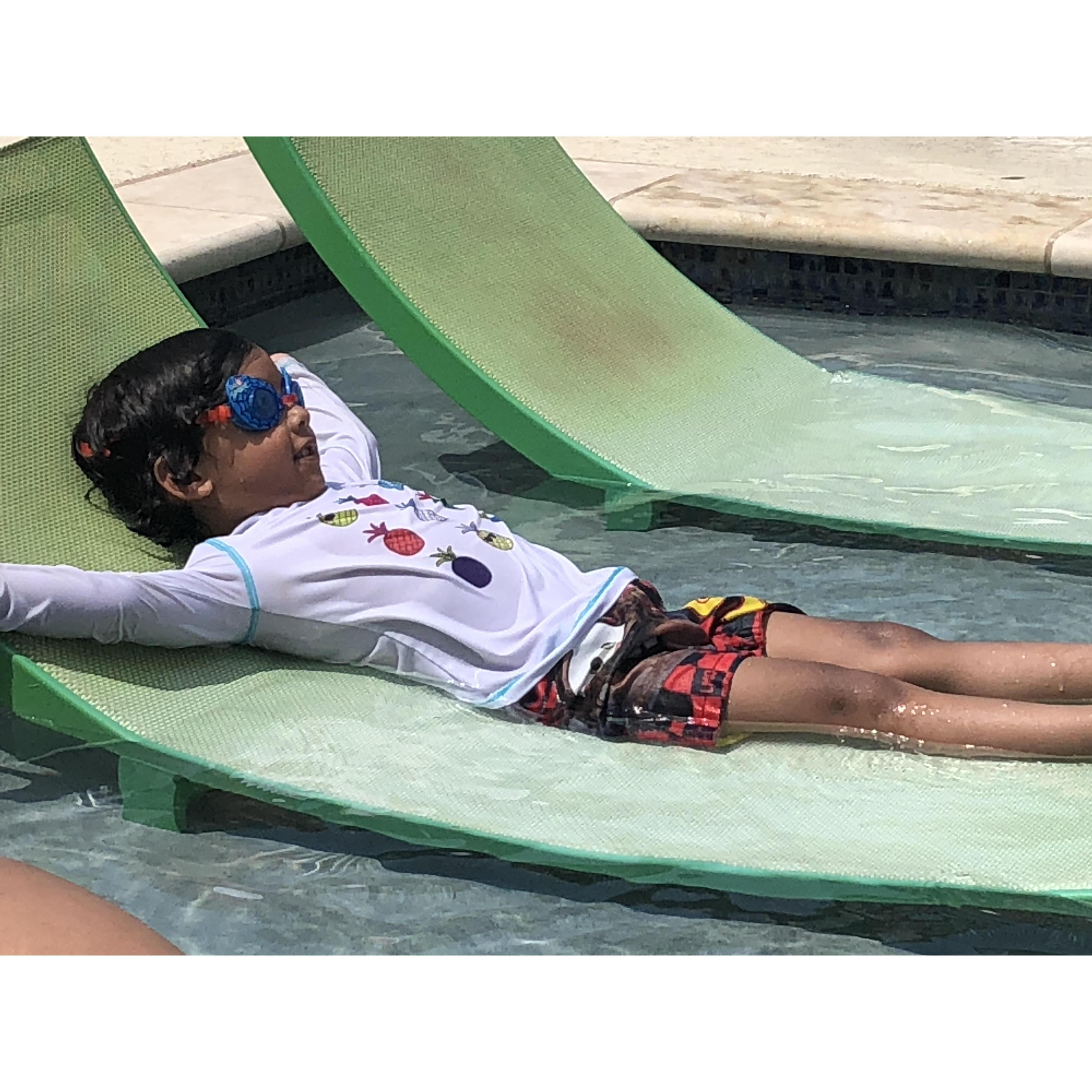 Just another day at the pool.