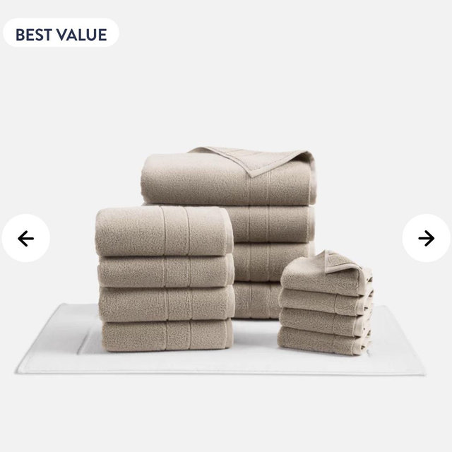 Super-Plush Turkish Cotton Towel Move-In Bundle in Driftwood