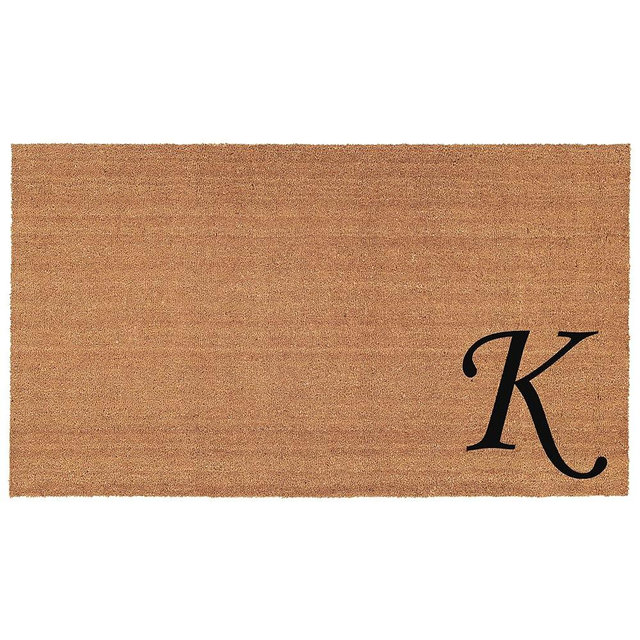Calloway Mills 153621830K Urban Chic Monogram Doormat 17" x 29" (Letter K)