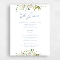 Blue Wedding Enclosure - Erica