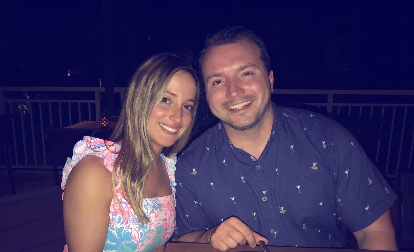 Our engagement dinner at Tommy Bahama’s Maui