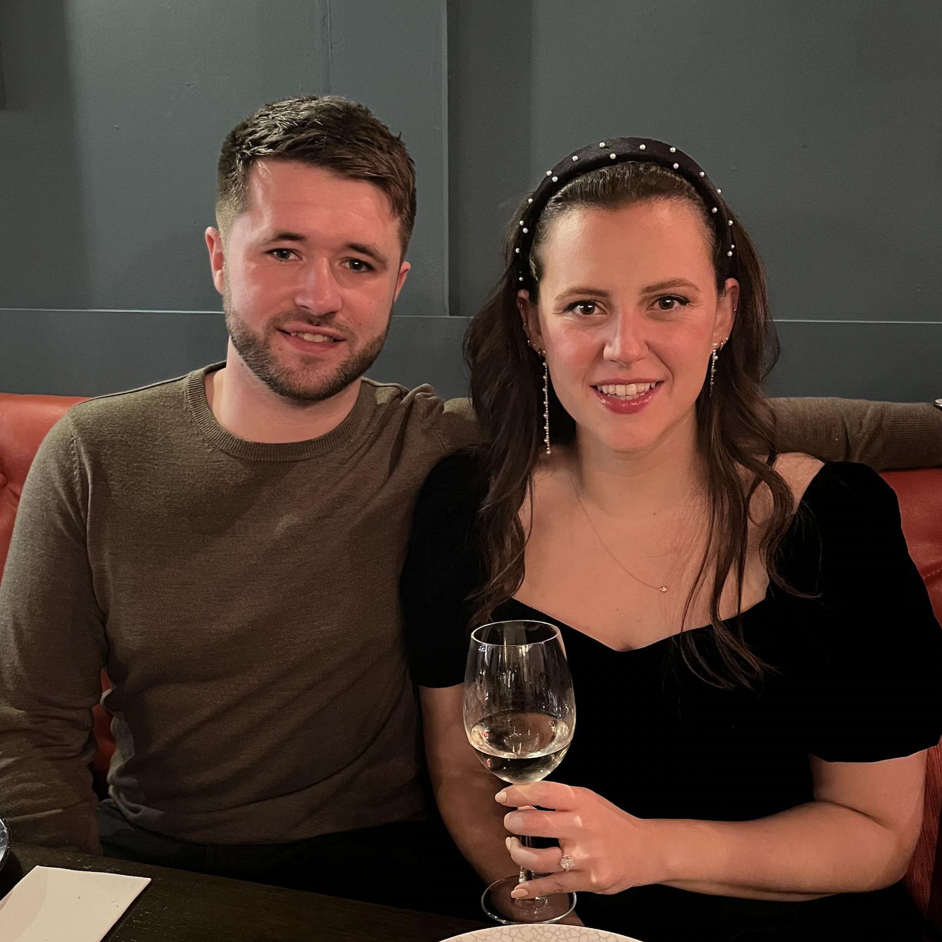 Celebrating our engagement with our family in Athlone!