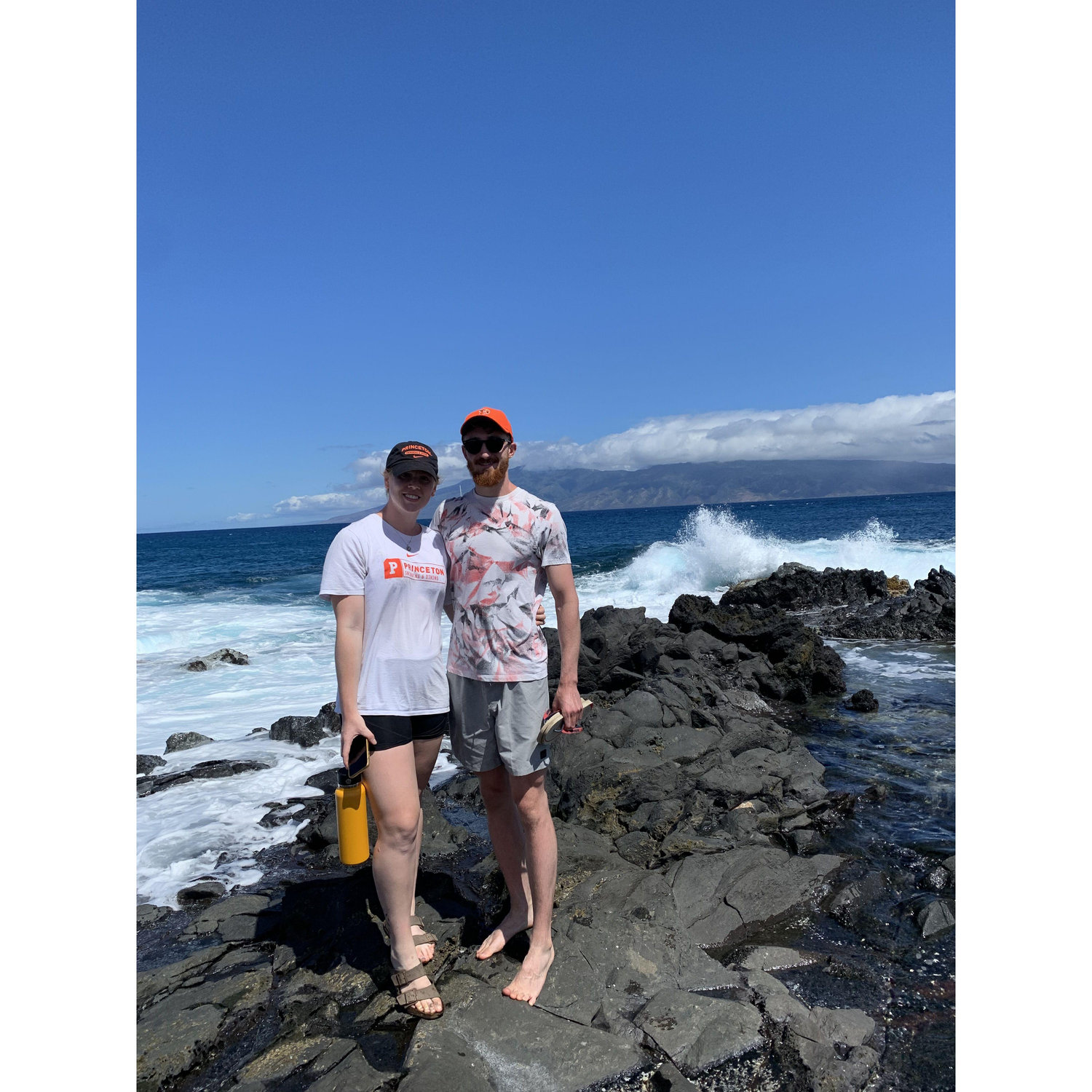 Out on the beach in Hawaii!