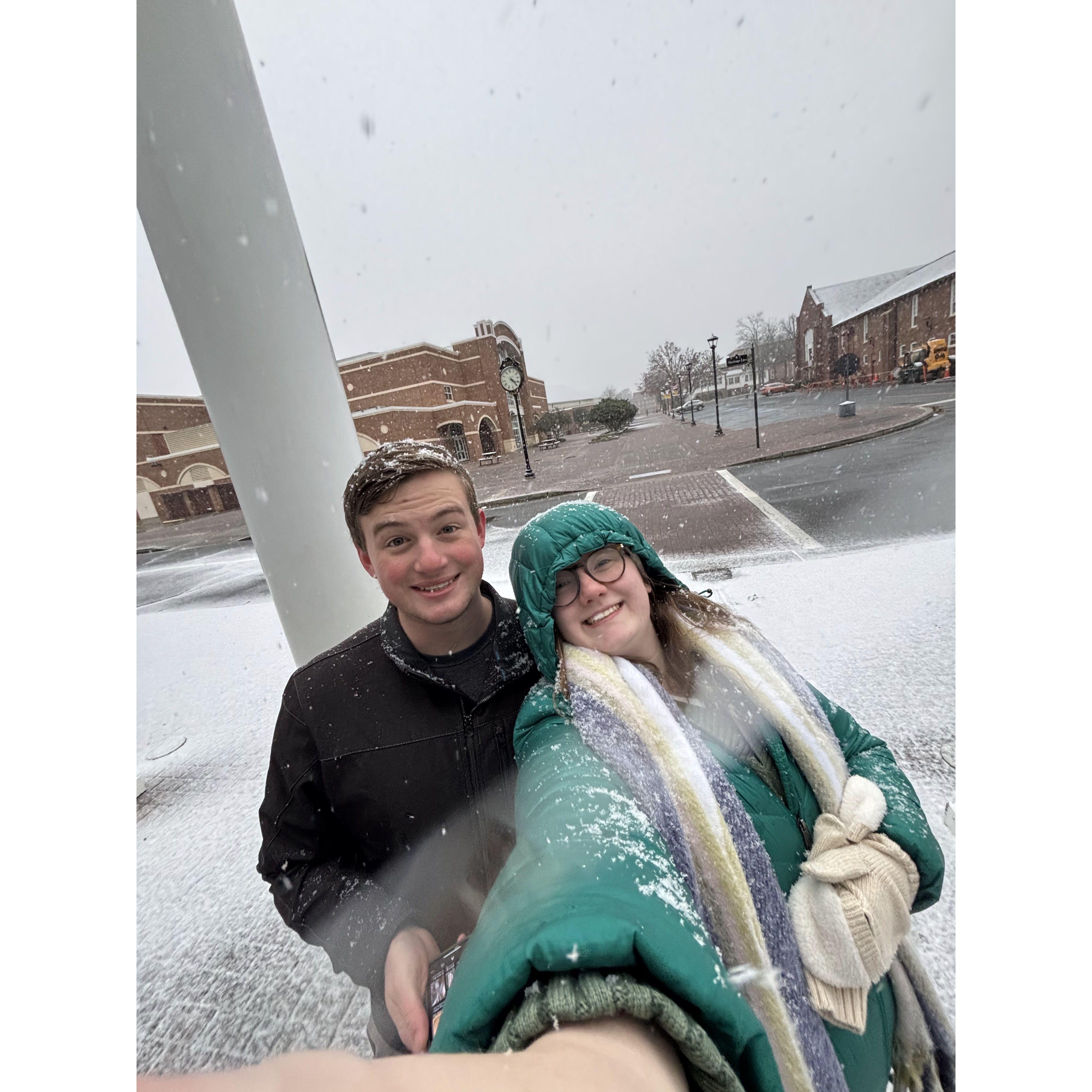 Our first snow day together!