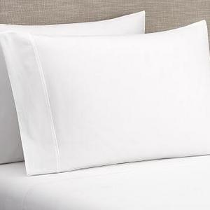 PB Classic 400-Thread-Count Organic Sheet Set, Queen, White