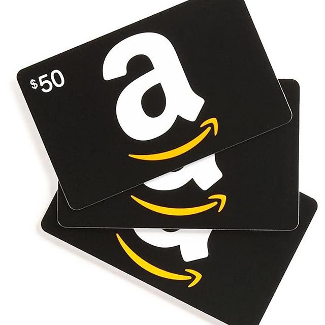 Amazon.com $50 Gift Cards, Pack of 3 (Classic Black Card Design)