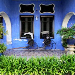Stay at the Blue Mansion
