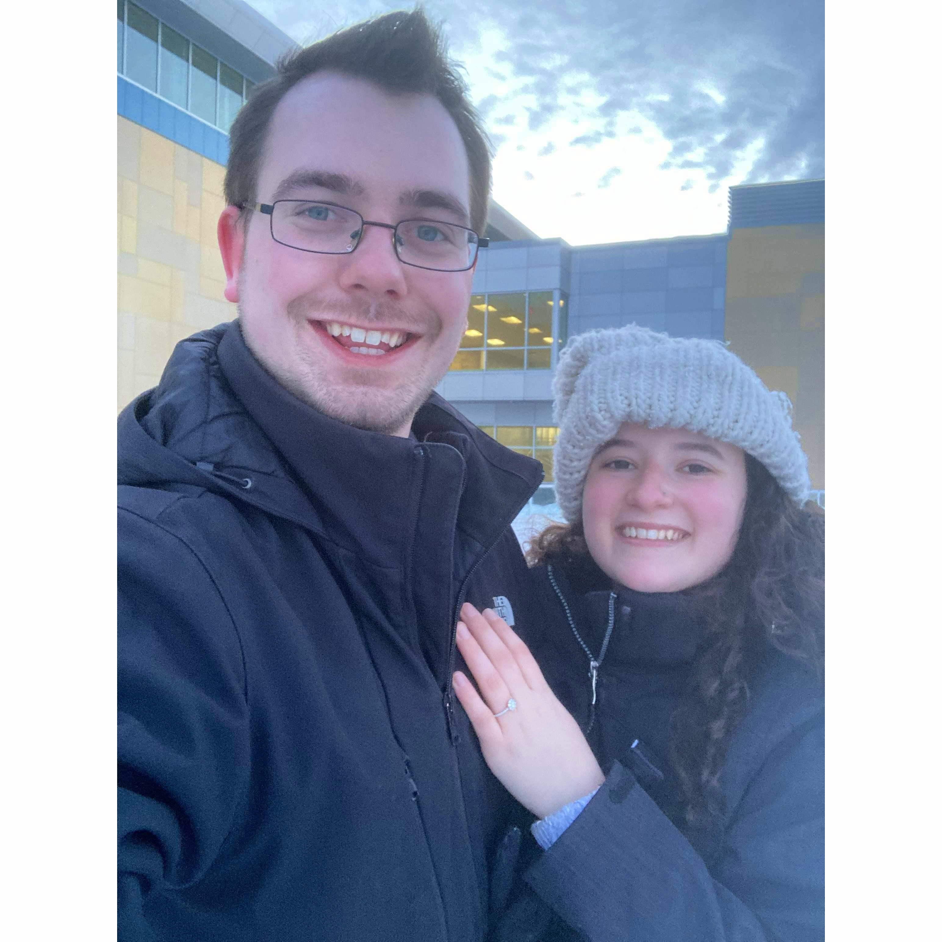 The day we got engaged!