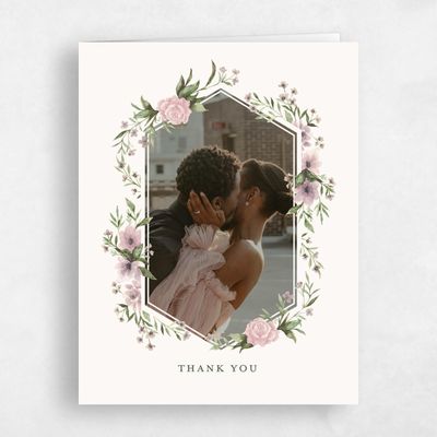 Dusty Pink Wedding Thank You - Cordova Photo