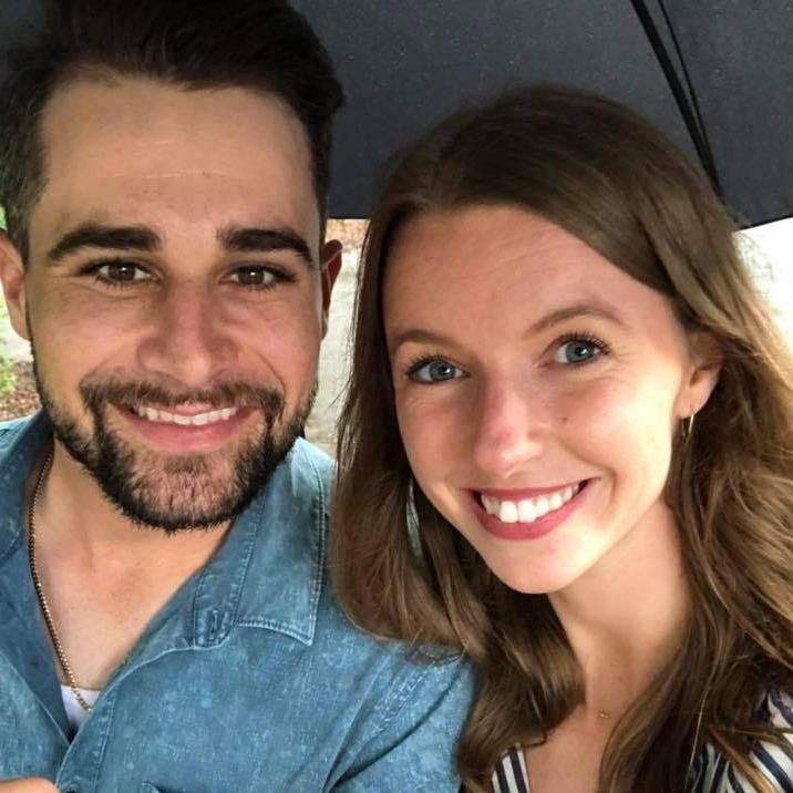 Moments before Aaron got down on one knee in Savannah, GA.
