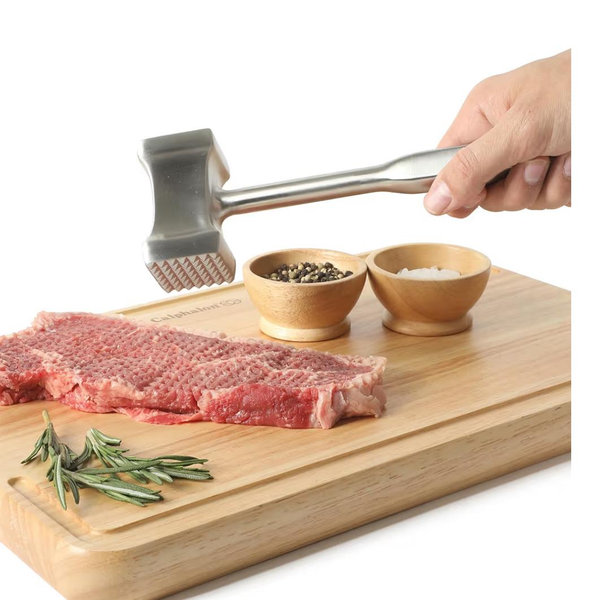Calphalon Prime Stainless Steel Kitchen Multi-Sided Meat Tenderizer