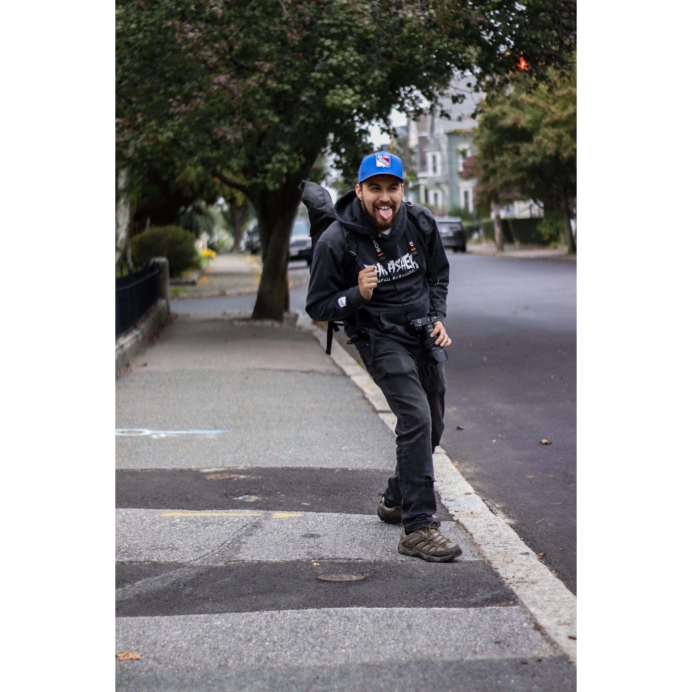 Salem Photo Date Day, 2018. Ricky being his silly goofy self.