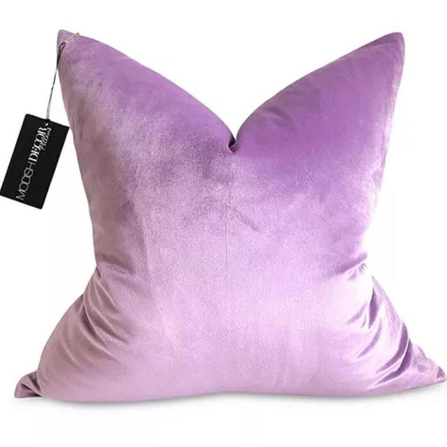 Velvet Decorative Pillow Cover, 24 x 24 - LILAC