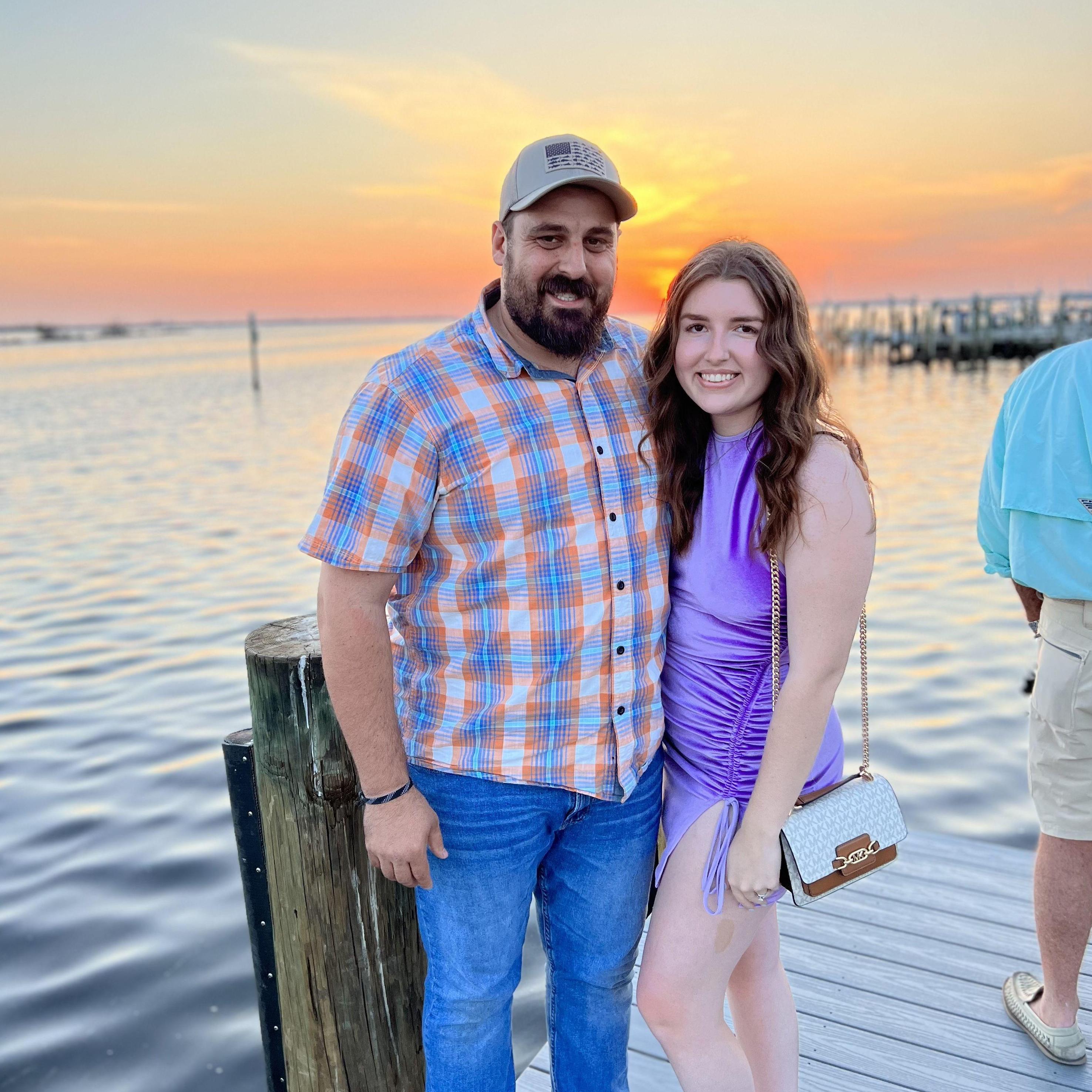 Dinner with family to show them our wedding venue!