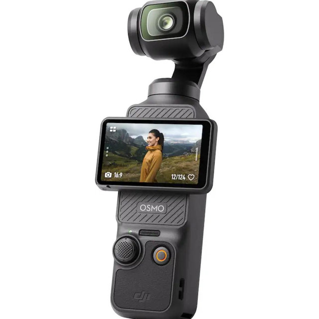 DJI - Osmo Pocket 3 3-Axis Stabilized 4K Handheld Camera with Rotatable Touchscreen - Gray