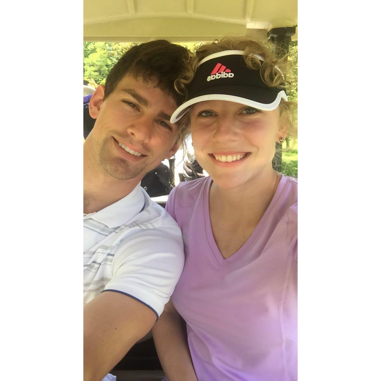 We might not always do well but we love to golf together.
