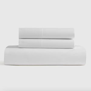 Organic Crisp Percale Fitted Sheet Set - King