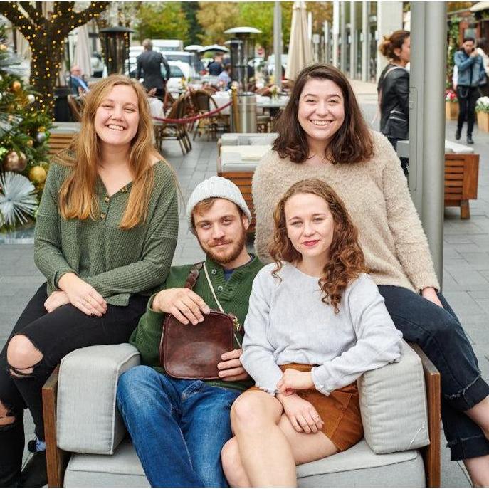 Meeting the friends and starting as models all in one day.