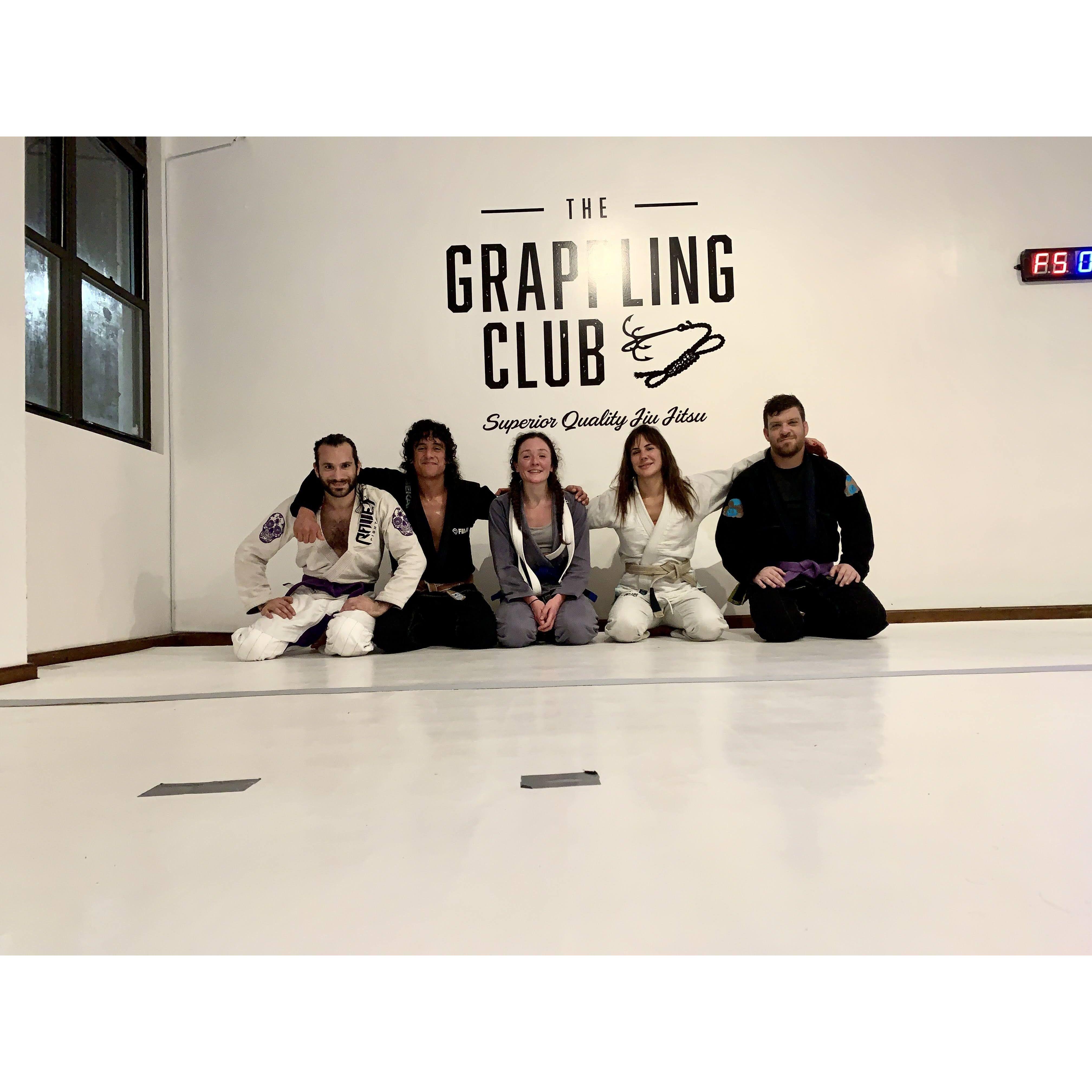 All the kitchen jiu jitsu and mat traveling helped get Kira her blue belt from Lui and Mila at the end of 2021 <3