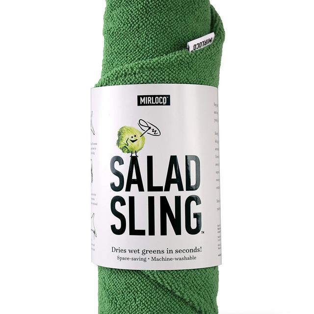 Salad Sling by Mirloco, Lettuce Dryer Towel with Waterproof Liner, Green