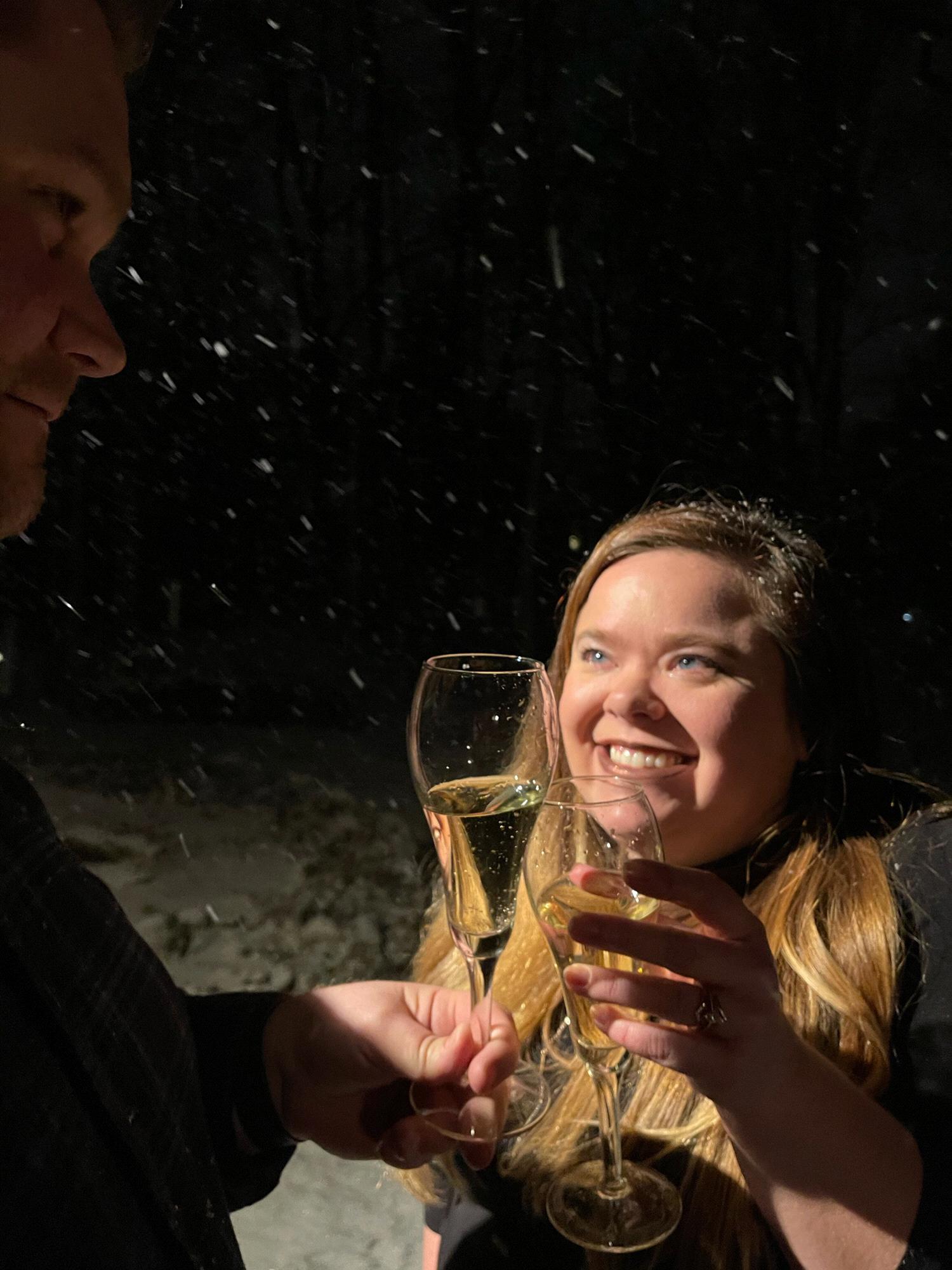 Cheers-ing to our engagement