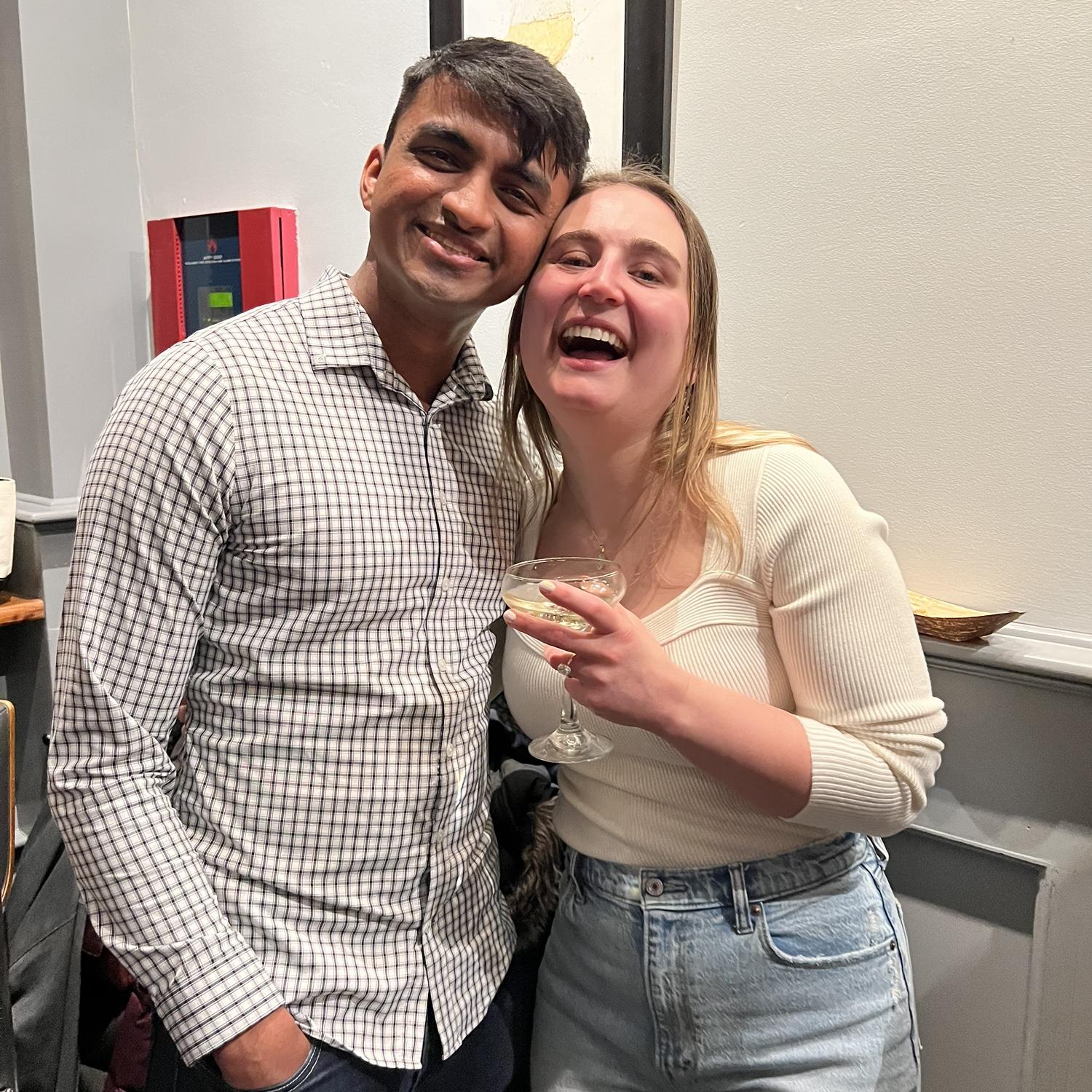 Abhi surprised Annie with an engagement party the night that they got engaged. Lots of fun was had!