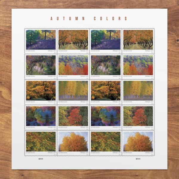 Autumn Colors 2024 (Sheet of 20) First-Class Mail Forever Postage Stamps