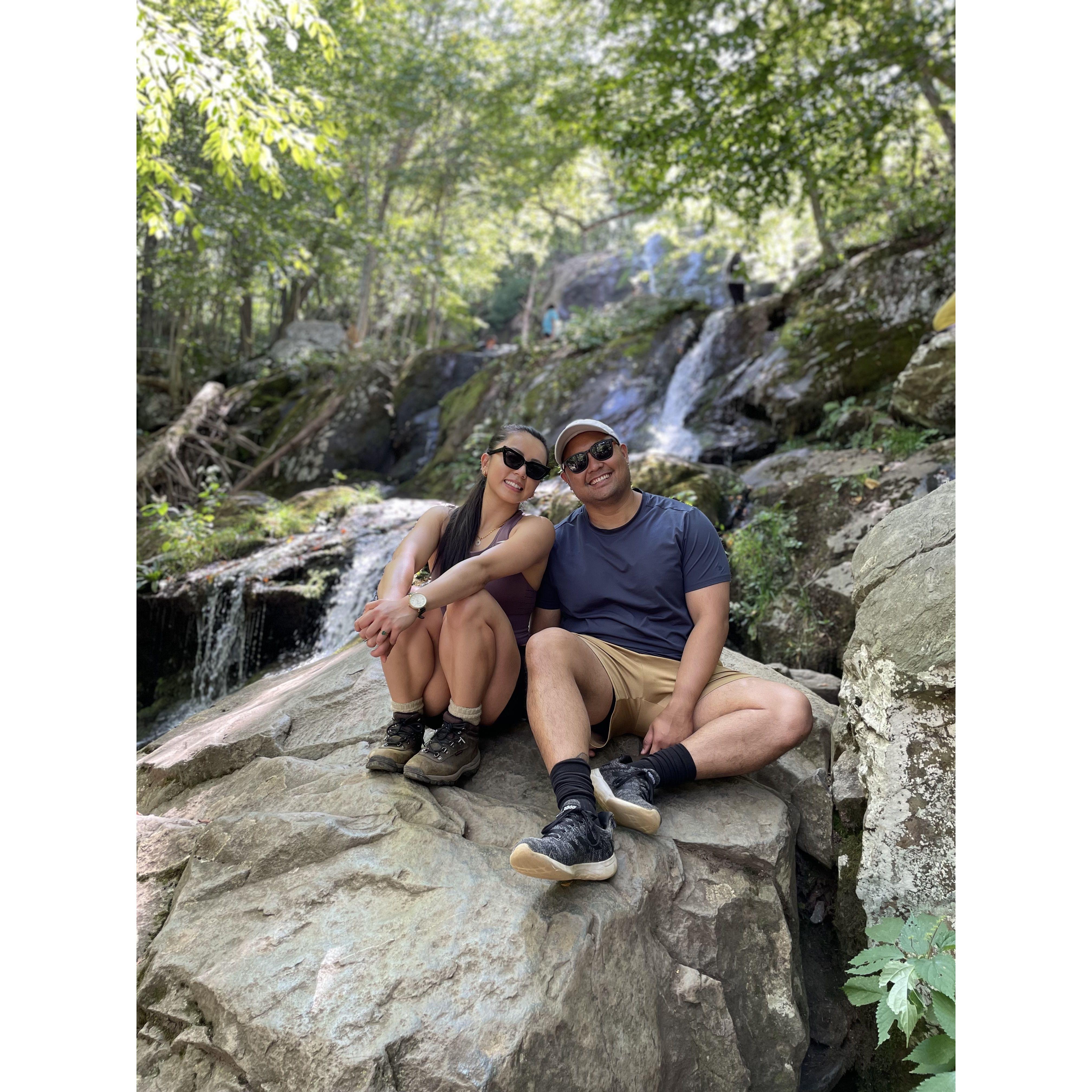 our first time at shenendoah national park. we went with some of kat's co-residents