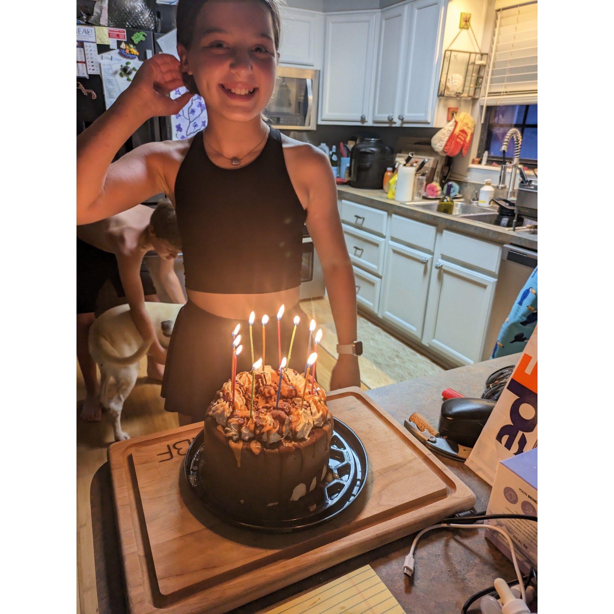 Avery on her 12th birthday.