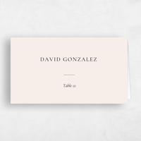 Beige Wedding Place Card - Barnell
