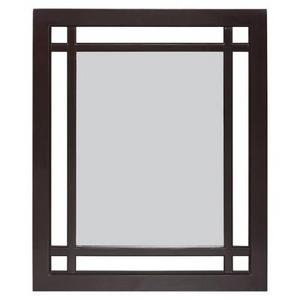 Neal Wall Mirror Dark Espresso - Elegant Home Fashions
