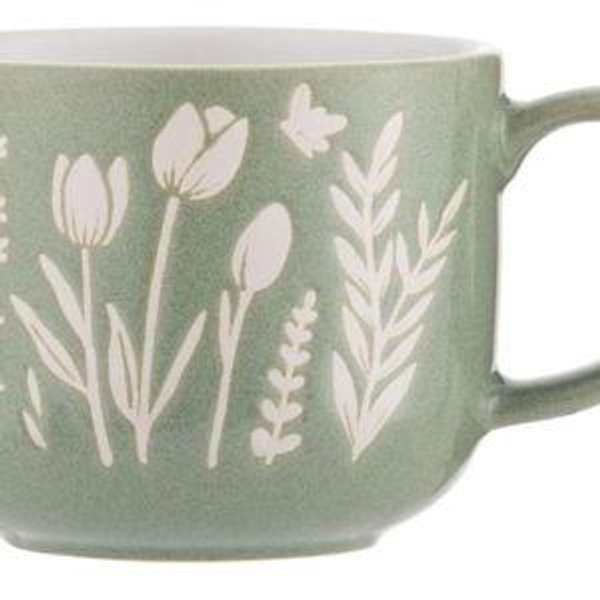 Mason Cash In The Meadow | (Green Tulip Mug)