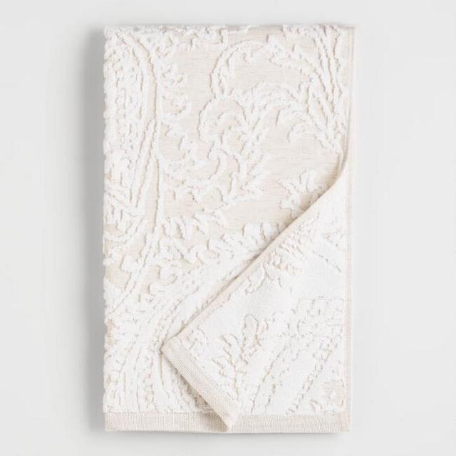 Alexandra Linen Flower Hand Towel