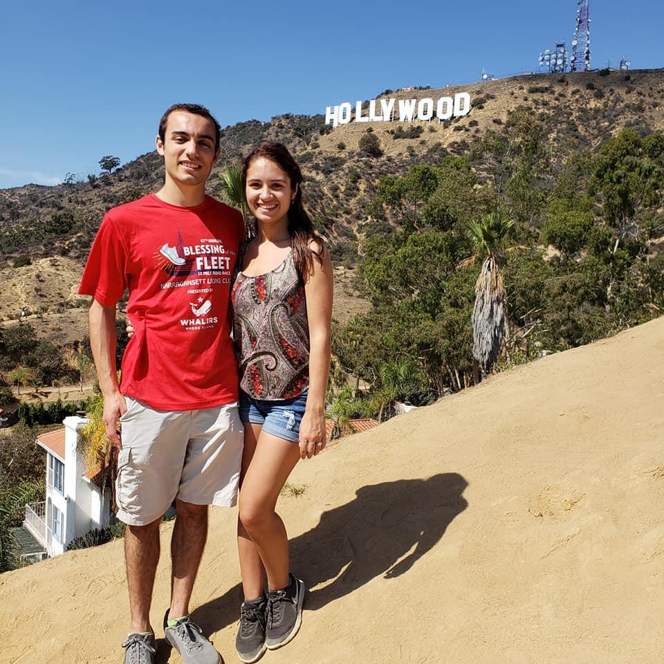 Taken after being engaged, during a trip to visit 
Nick in LA!