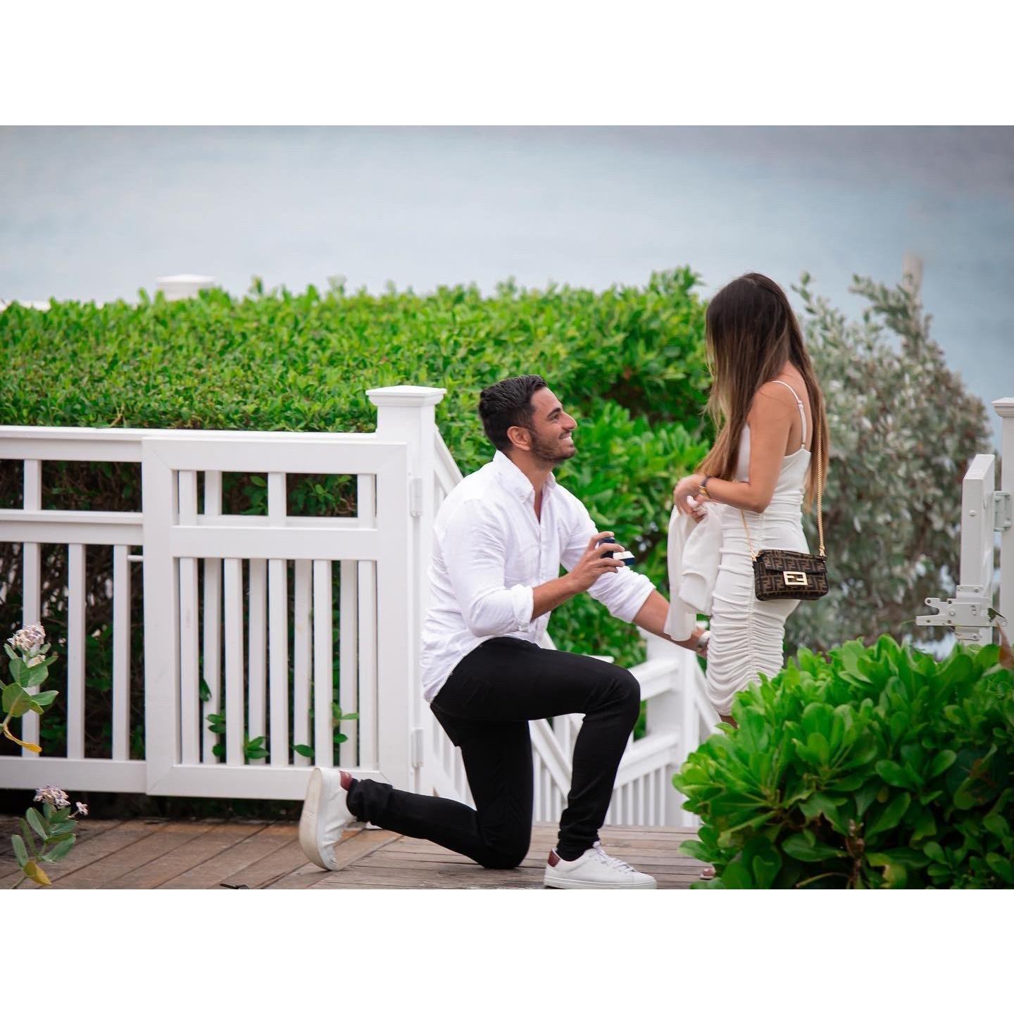 The proposal August 13th 2021 in the Bahamas!
