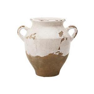 Tuscan Terra Cotta Vase, Small Double-Handled Urn