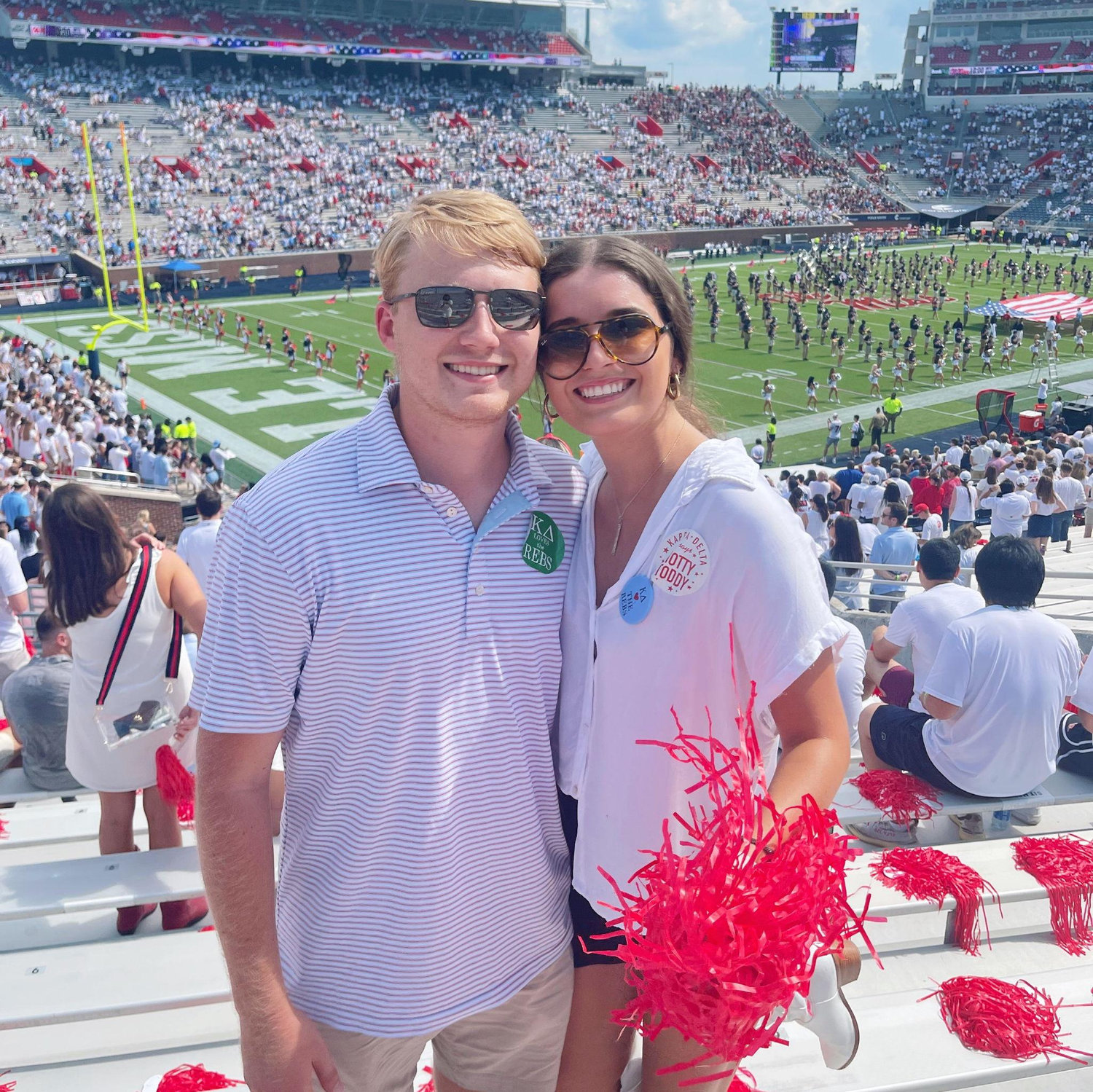 Countless Ole Miss games together! Here is one of many!