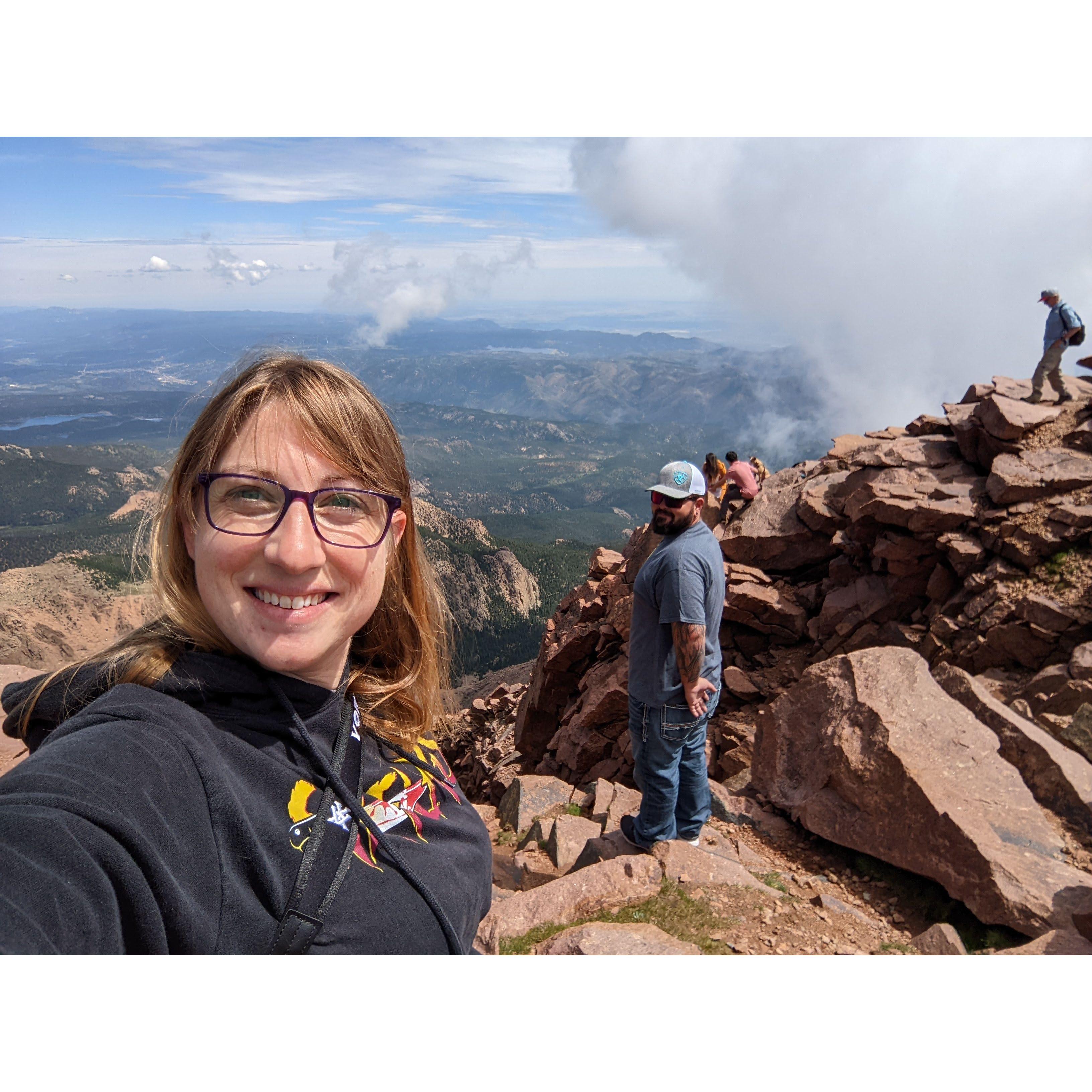Pikes Peak, he's likes living on the edge